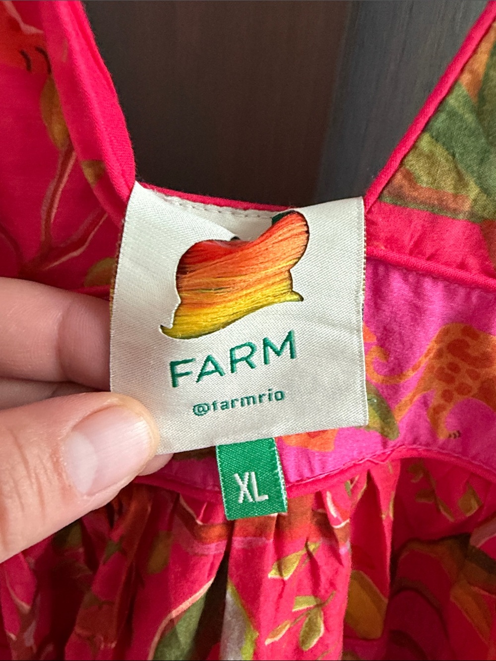 Farm Rio Solar Forest Maxi Dress Size XL - Picture 10 of 12